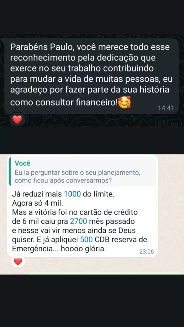 Depoimento de cliente
