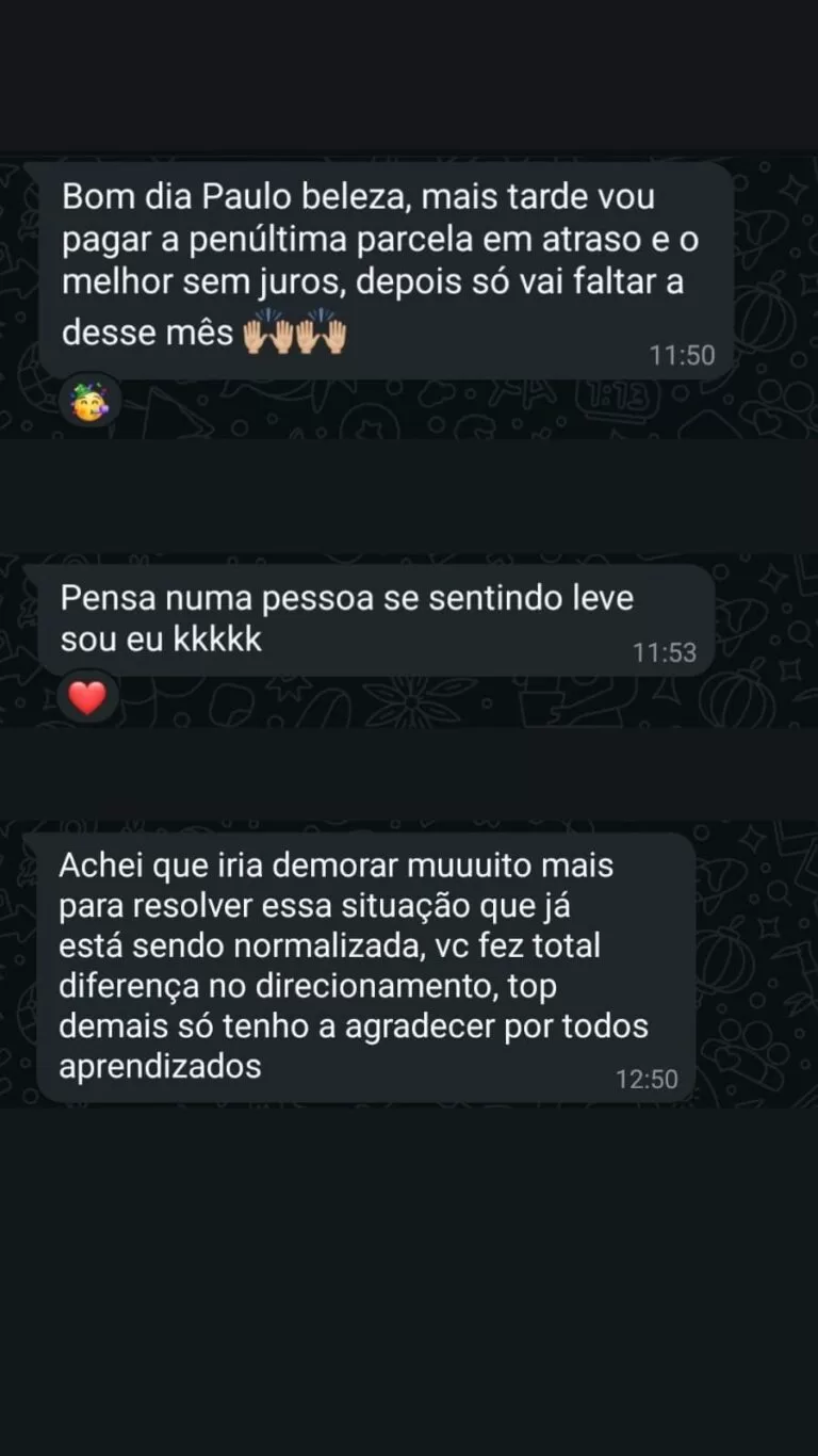 Depoimento de cliente