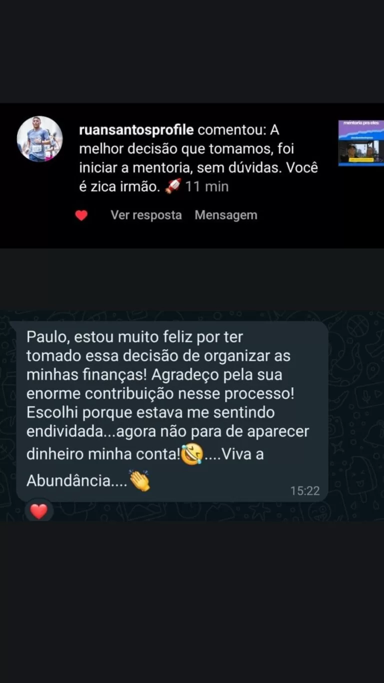 Depoimento de cliente
