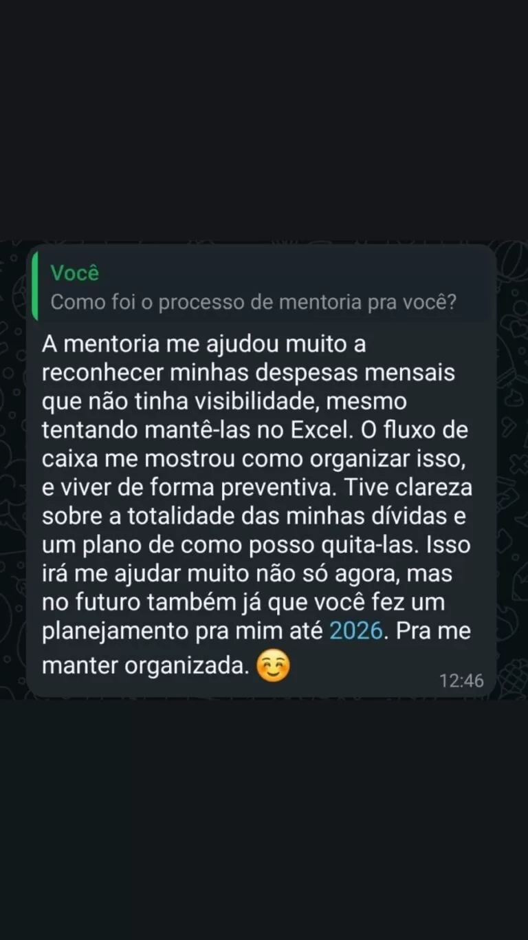 Depoimento de cliente